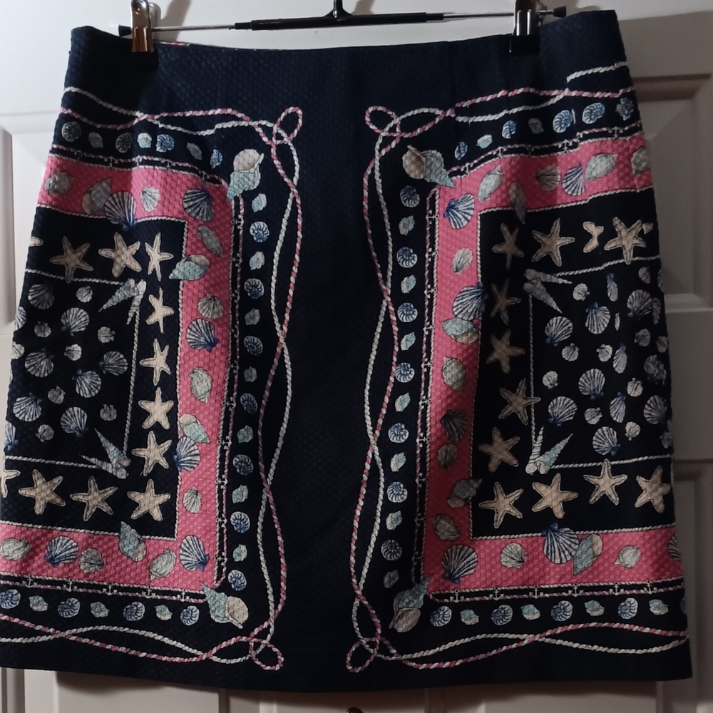 Talbots Seashell Nautical Print Pink And Blue Ski… - image 3